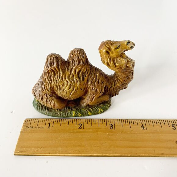 Vintage Creche Nativiy Camel Replacement Figure Painted Composition Christmas - Picture 7 of 7